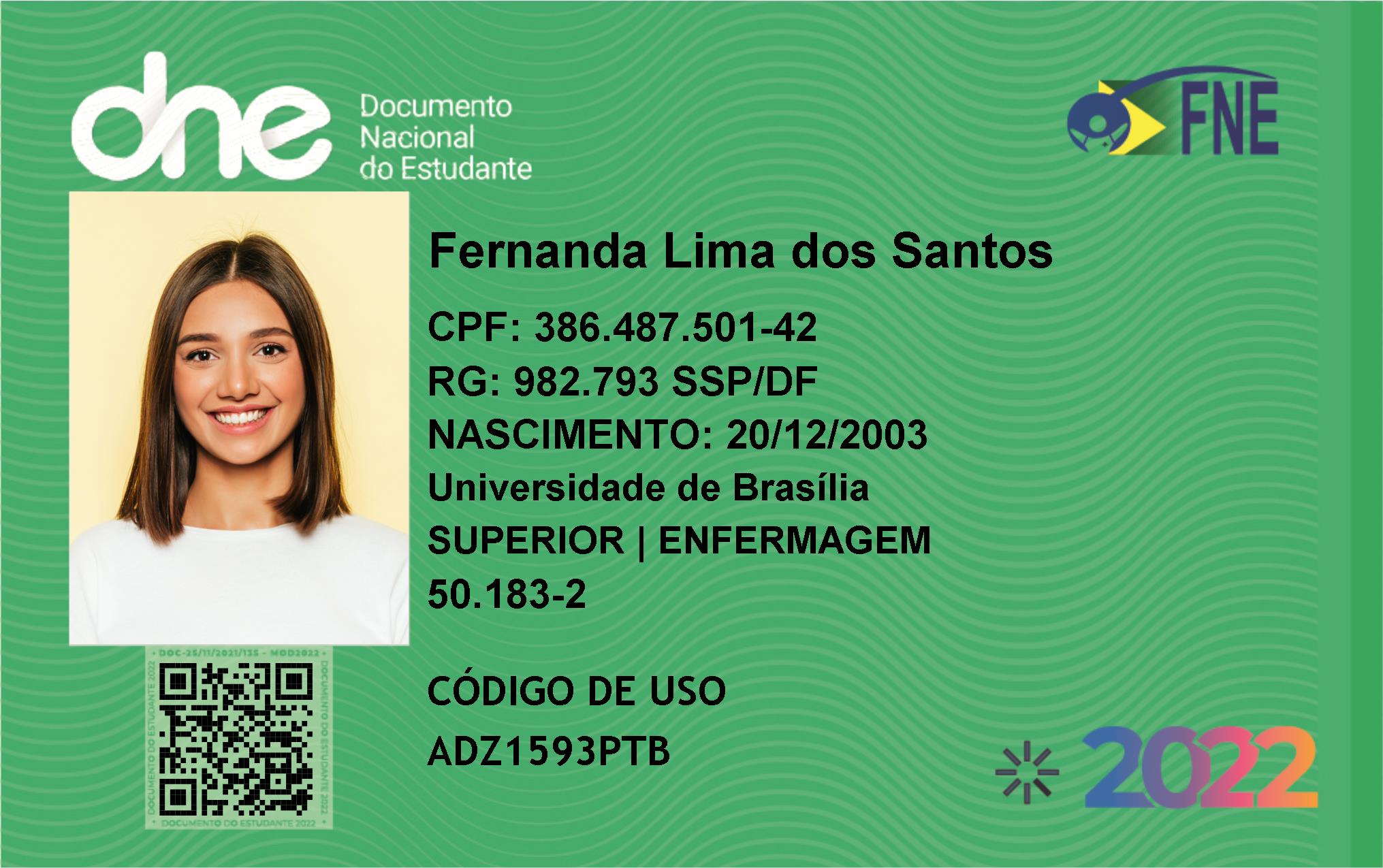 Carteira de Estudante Digital - DNE